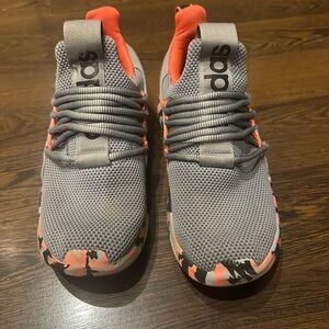 Adidas Kids Sneakers in Gray and Coral